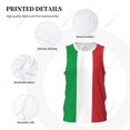 thumbnail image 4 of Italy Flag Men Basketball Sports Jersey Running Fitness Multifunction Sleeveless tshirt Exclusive Custom Name Nunber, 4 of 9