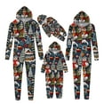 thumbnail image 5 of Penkiiy Family Christmas Onesies Matching Sets Pajamas Holiday Cute Print Pjs Hoodie Fleece Sleepwear for Couple and Kids 7 Years Multicolor, 5 of 6
