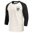 thumbnail image 2 of Men's Darius Rucker Collection by Fanatics Black/White Las Vegas Raiders Raglan 3/4 Sleeve T-Shirt, 2 of 3