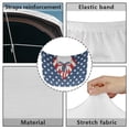thumbnail image 6 of Uorisanigo Car Hood Cover Protection Stretch Polyester Fabric Cover American Flag Suit Print Car Hood Wrap Blanket Easy Installation Removable Automotive Accessories Suitable for Cars, 6 of 7