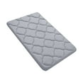 thumbnail image 2 of Rvasteizo Memory Foam Bath Mat Bathroom Rugs Ultra Soft Non Slip And Absorbent Machine Wash Dry Comfortable Thick Bath Rugs Carpet For Tub And Shower, 40x60cm, Gray, 2 of 5