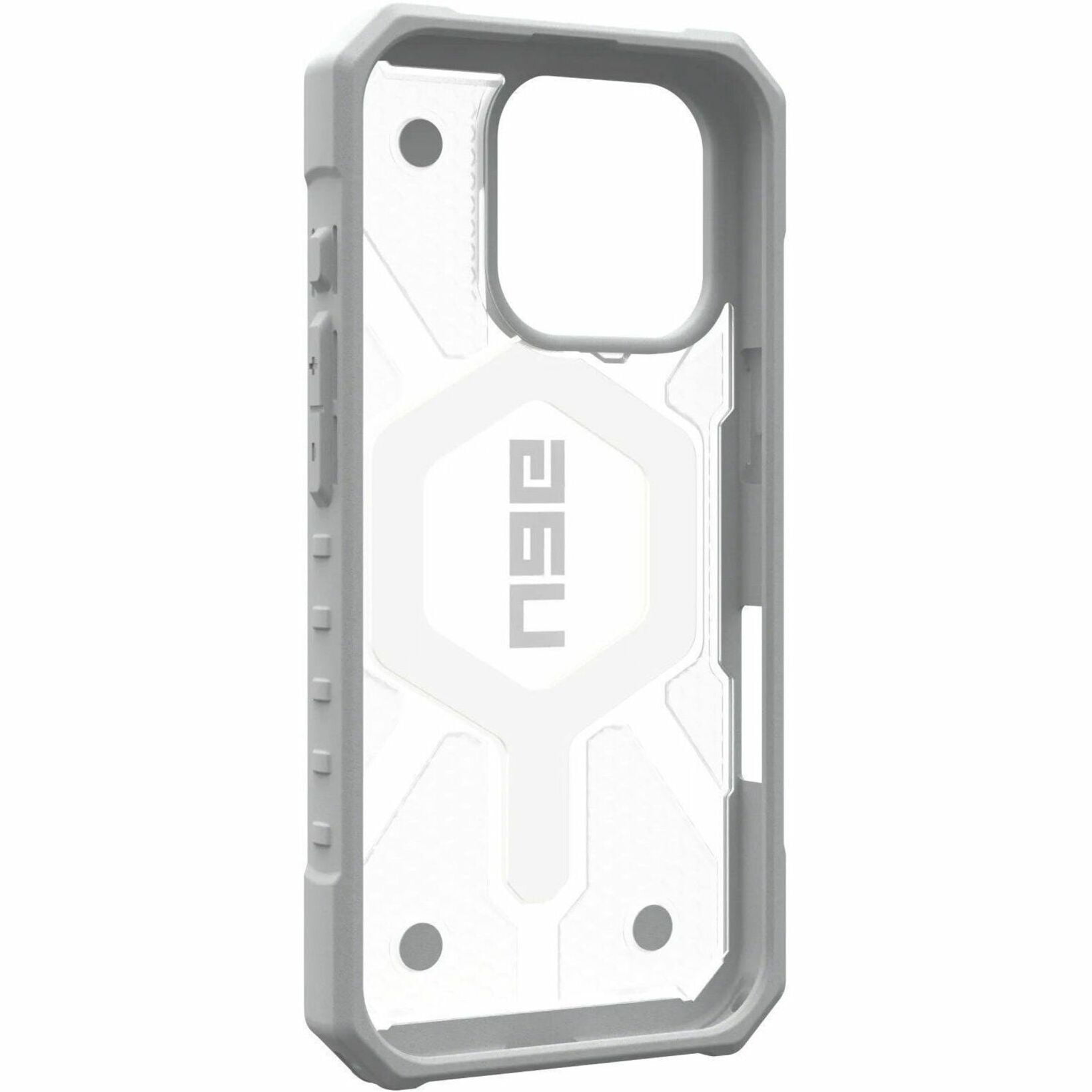 UAG iPhone 16 Pro Case 6.3" Pathfinder Clear - Compatible with MagSafe Charging Rugged Shockproof Anti-Slip Military Grade Protective Cover, Active Neon