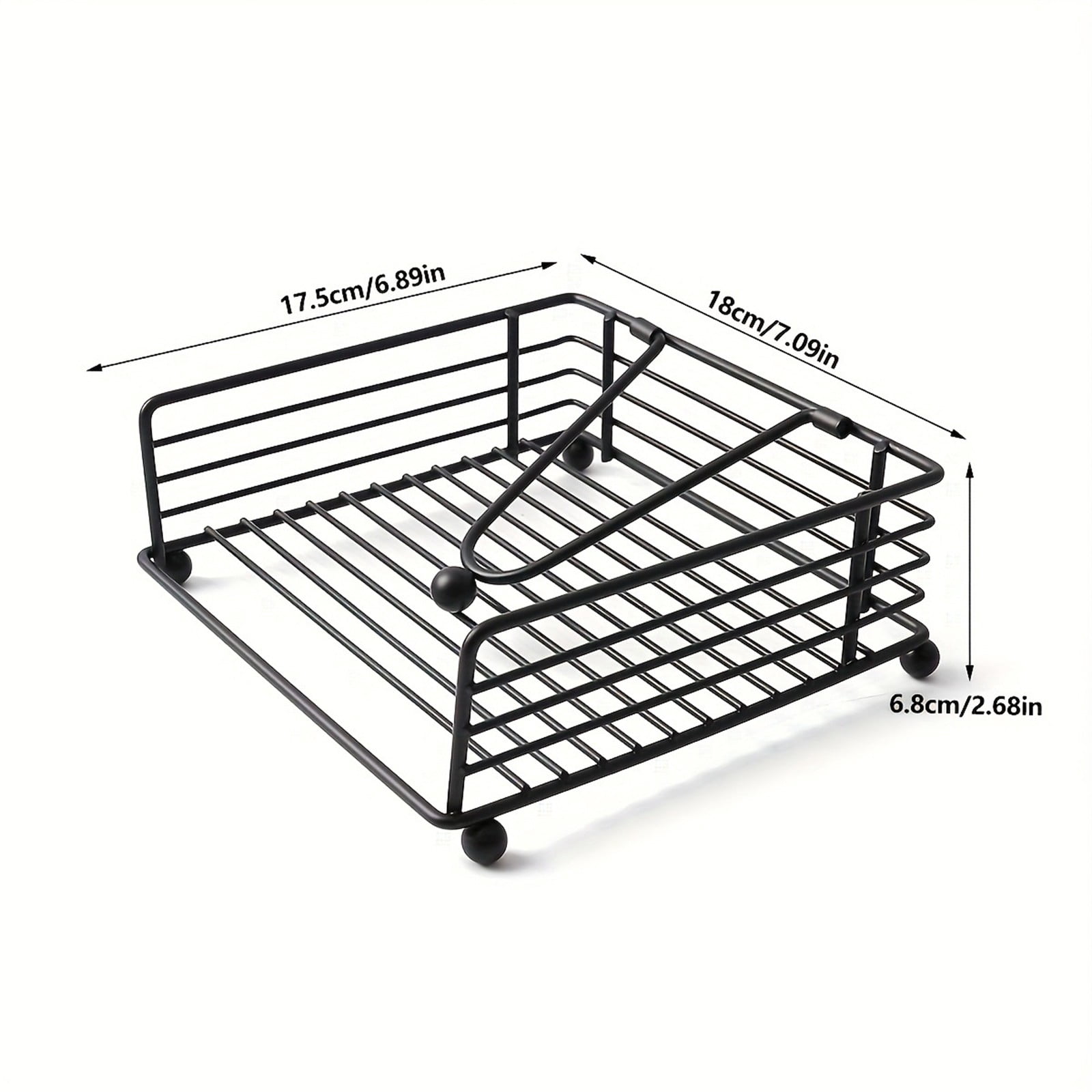 Inerposs Iron Napkin Holder, Metal Tissue Storage, Decorative Tissue Dispenser, Stylish Paper Napkin Organizer for Home, Café, and Restaurant