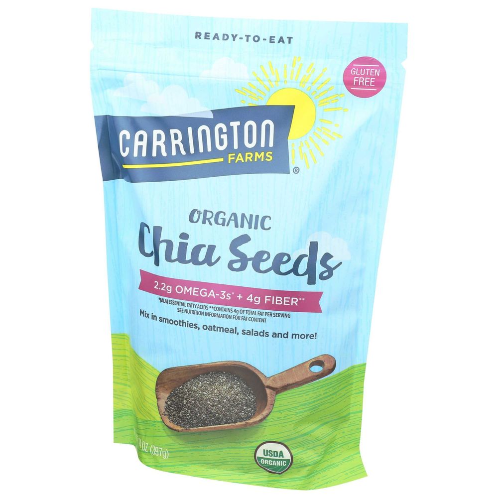Carrington Farms Organic Chia Seed, 14 Ounce -- 6 per case.