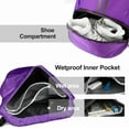 thumbnail image 2 of Sports Drawstring Backpack - String Swim Gym Bag with Shoes Compartment and Wet Proof Pocket for Women&Men, 2 of 5