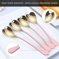 thumbnail image 3 of Dessert Spoons, Heart Shaped Spoons, 18/10 Stainless Steel Spoon Set 4 Pack, 6.7 inches, Ice Cream Spoons, Stirring Spoon, 3 of 5