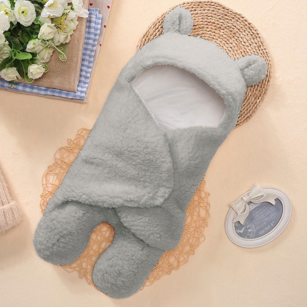 Cute Newborn Baby Boys Girls Blankets Plush Swaddle Blankets
