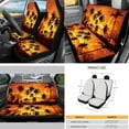 thumbnail image 3 of Yuyamidu Orange Sunset Car Seat Cover 16 PCS Auto Front Back Seat Cover Coconut Tree Steering Wheel Cover Handbrake Sets Seat Belt Pads Car Sun Shade Rearview Mirror Cover Cup Holder Keychains, 3 of 7