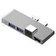 thumbnail image 3 of Estación de acoplamiento 4 5 6 con lector de tarjetas TF compatible con 4K, Gigabit Ethernet, 2 puertos USB 3.1 A, 3 of 8