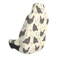 thumbnail image 2 of Naloa Chickens And Flowers Car Seat Covers Universal Front Seat Coves for Car Accessories ,Padded Car Covers for Automotive, SUV, Truck, and Van, 2 of 5