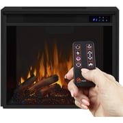 Real Flame Valmont 74 Electric Fireplace TV Stand in Chestnut Oak