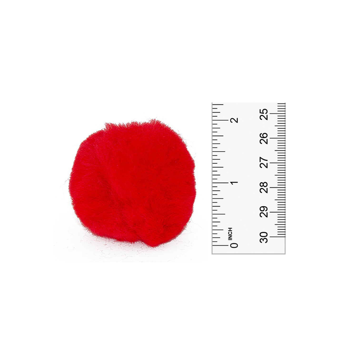 36 Pieces 2 Inch Red Pom Poms Halloween Faux Fur Pompom Ball Large Acrylic  Pom