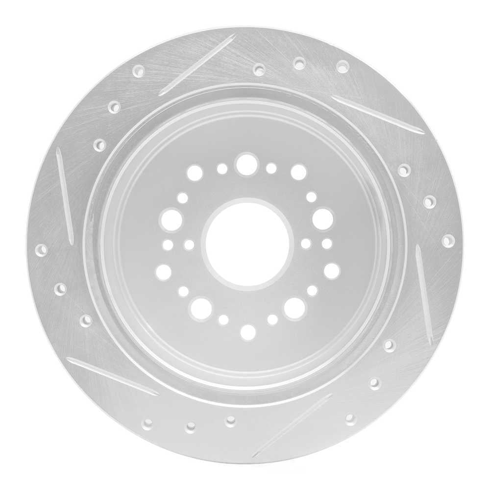 Dynamic Friction Company 631-75001R DFC Brake Rotor - Drilled And Slotted - Silver