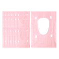 thumbnail image 2 of 20 fundas desechables para asiento de inodoro de 40 x 60 cm, antideslizantes y adhesivas. Rosado, 2 of 9