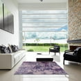 thumbnail image 7 of Ahgly Company Machine Washable Indoor Square Industrial Modern Purple Jam Purple Area Rugs, 6' Square, 7 of 7