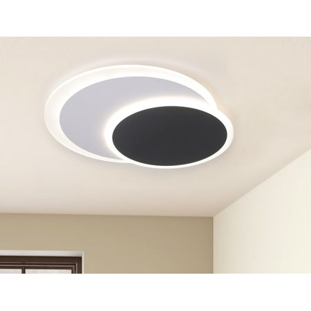 

Aiwen 2-light Acrylic Flush Mount Ceiling Lamp with 2-circle Design 35 Watts
