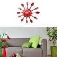 thumbnail image 2 of Kitchen Wall Clock Wall Wall Sticker room and home Decoration Red, 2 of 6