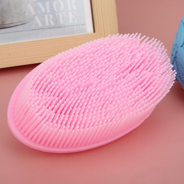 Cepillo de champú para bebés masajeador de cabello y cuero cabelludo cepillo de champú cepillo de baño de silicona exfoliante cepillo de masaje para el cuidado del cuero ANGGREK Otros