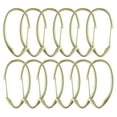 thumbnail image 3 of Utopia Alley Shower Rings, Shower Curtain Rings for Bathroom, Rustproof Zinc Shower Curtain Hooks Rings, Set of 12, Gold, 3 of 10