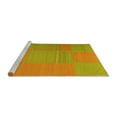 thumbnail image 2 of Ahgly Company Machine Washable Indoor Rectangle Abstract Yellow Contemporary Area Rugs, 2' x 4', 2 of 4