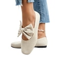 thumbnail image 2 of Domzle Mary Jane Shoes Womens Square Toe Ballet Flats Dressy Comfortable Knit Washable Casual Business Work Dress Shoes, 2 of 4