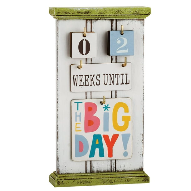 Wooden Countdown To The Big Day Calendar Starter Set Walmart Com Walmart Com