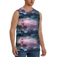 thumbnail image 2 of Disketp Lighthouse Waves Torrential Rain Sleeveless Tshirts For Men, Muscle Shirts For Men Dry Fit Tank Top-3x-Large, 2 of 8