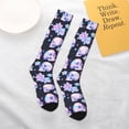 thumbnail image 6 of Bingfone Compression Socks for Women and Men Long Socks for Running Athletic Cycling Nurse-crystal flower Skull, 6 of 8