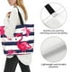thumbnail image 3 of Balery Pink Flamingos Bolsa Tote Estilo Estético con Cremalleras, Bolsa de Hombro, Bolsa de Compras Grande y Plegable, 3 of 8
