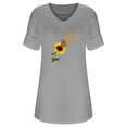 thumbnail image 4 of Vestido de falda corta con estampado de manga corta y cuello en V de moda sexy para mujer Pompotops ghjkhdj17215, 4 of 5