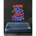 thumbnail image 2 of Handmadetneonsign Game zone Neon Sign, Game room Led Sign, Game Led Sign, Custom Neon Sign, 2 of 5