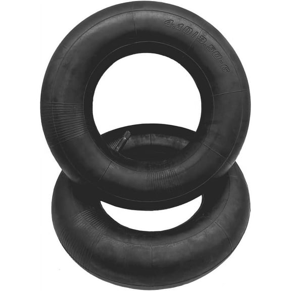2 Packs 3.50/4.00-6 Inner Tire Tube with TR13 Valve Stem Fit 4.10/3.50-6 13x4.00-6 13x5.00-6 145/70-6 for Hand Trucks, Dollies, Wheelbarrows, Lawn Mowers, Trailers and Generators
