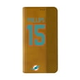 thumbnail image 2 of Keyscaper Jaelan Phillips Brown Miami Dolphins Folio iPhone Case, 2 of 7