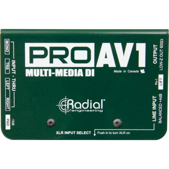 Radial ProAV1 Audio-Vidéo DI