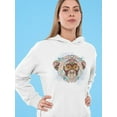 thumbnail image 2 of Ethnic Primate Head Hoodie Women -Image by Shutterstock, Female 3X-Large, 2 of 4