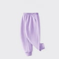 thumbnail image 2 of CYMMPU Kids Sweatpants for Fall , Midweight Cotton/Poly Fleece Pants for Boys, Cuffed Sweats Cotton Relaxed Fit Joggers Elastic Waistband Casual Sweatpants with Pockets Purple 12-13 Years, 2 of 3