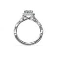 thumbnail image 4 of 1.00 Ct Brilliant Radiant Cut Natural Diamond Radiant Solitaire with Accents Engagement Ring for her Solid 18K White Gold Size 5.5, 4 of 8