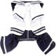 thumbnail image 3 of Boys Navy Captain Outfit Jumpsuit Sailor Outfit Small Dog Cat Puppy T-Shirt with Pants Chihuahua Outfit M, 3 of 4