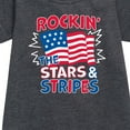 thumbnail image 2 of Instant Message - Rockin The Stars And Stripes - Toddler & Youth Girls Fleece Dress, 2 of 5