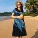 thumbnail image 4 of Disketp Ocean Turtle para Vestido de Manga Corta para Mujeres, Vestidos de Verano para Mujeres, Casual y Holgado para la Playa, 4 of 6