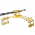 thumbnail image 1 of Perchas Savlot para faldas con pinzas, de metal, para pantalones, resistentes, ultrafinas, ahorradoras de espacio, ideales para sujetadores, bragas y ropa interior., 1 of 4