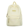 thumbnail image 1 of YOUSNH Sac d'École Simple Respirant Texture Motif Imperméable Sac à Dos Léger Nouveau Durable Réduction de Charge Grande Capacité Sac d'Épaules pour Étudiant Sacs à Dos Jaune, 1 of 7