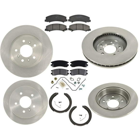 Front & Rear Disc Brake Rotors & Ceramic Pads For 2006-2010 Chevrolet Impala 8pc