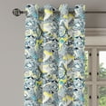 thumbnail image 2 of Ambesonne Floral Grommet Curtain, Mandala Vintage Style, 50" x 96", Yellow Blue, 2 of 6