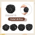 thumbnail image 2 of Wicker Rattan Balls Decorative Orbs Vase Fillers for Craft Party Valentine's Day Wedding Table Decoration Black 25~30mm 40pcs for DIY, 2 of 5