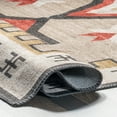 thumbnail image 4 of nuLOOM Remy Bold Geometric Machine Washable Area Rug, 4' x 6', Brown, 4 of 9