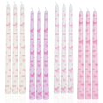 thumbnail image 1 of Candle LPUSA con forma de lazo rosa, 30 cm, sin perfume, juego de 12, 1 of 5