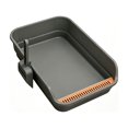 thumbnail image 2 of Large Cat Litter Box, Top Entry Cat Litter Box, Cat Litter Pan with Cat Scooper, Senior Cat Litter Boxes, Detachable Easy Clean, Cat Necessities 19.29x13.78x5.12 Inch (Gray), 2 of 6