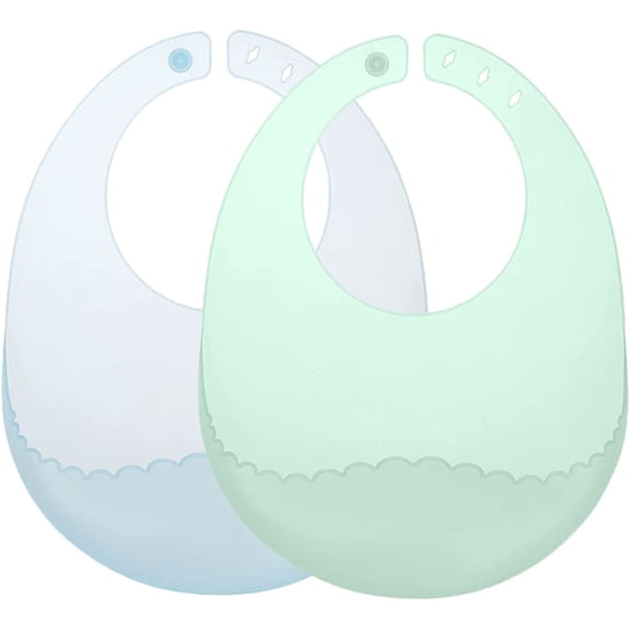 2pcs Ultra Thin Silicone Bib Silicone Bibs for Bandana Bibs Baby Bandana Bibs Baby Overalls for Boys Baby Bibs for Boy Infant Bib Toddler Bib for Eating To Feed Smock Child
