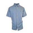 thumbnail image 1 of Tommy Bahama Chemise Homme Bleu Ciel Logo Manches Courtes Bouton (S06), 1 of 12